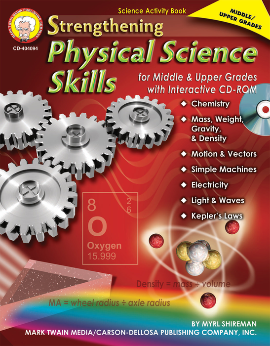 Mark Twain | Strengthening Physical Science Skills for Middle & Upper Grades Workbook | Grades 6–12, Printable