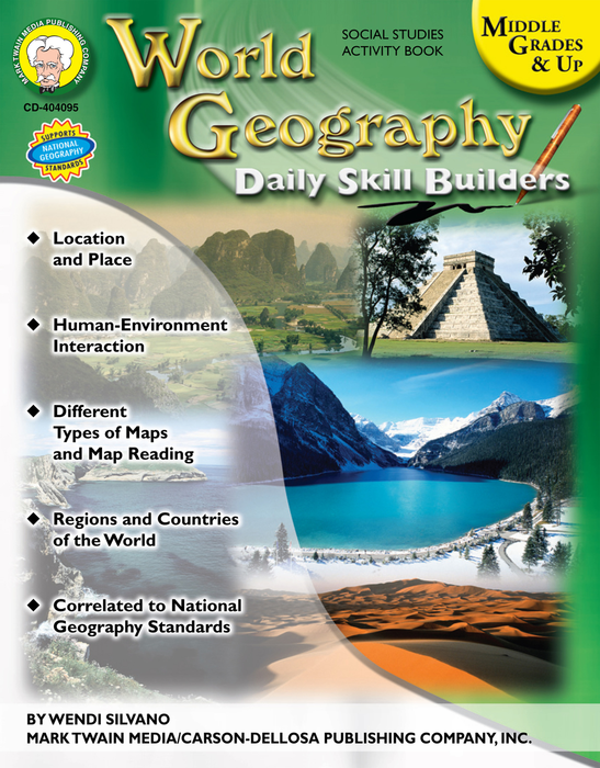 Mark Twain | World Geography Workbook | Grades 6–12, Printable