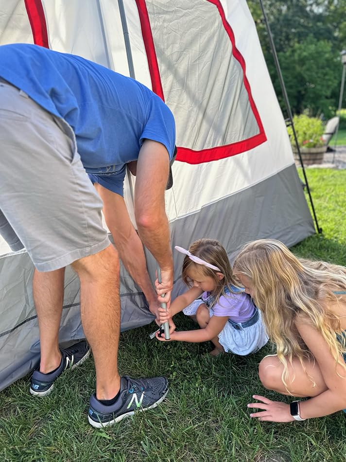 ALPS Mountaineering Camp Creek Two-Room Tent - Gray/Red