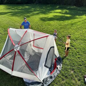 ALPS Mountaineering Camp Creek Two-Room Tent - Gray/Red