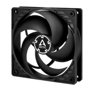 ARCTIC P12 TC - 120 mm Case Fan with Temperature Control, Pressure-optimised, Very Quiet Motor, Computer, Fan Speed: 350-1800 RPM - Black