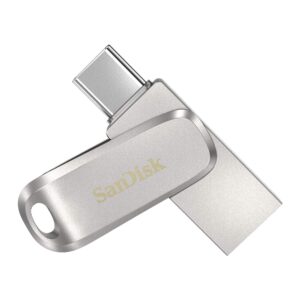 sandisk 1tb ultra dual drive luxe usb type-c - sdddc4-1t00-g46, silver