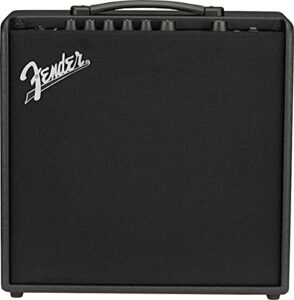 fender mustang lt50 guitar amp, 50 watts, with 2-year warranty 30 preset effects with usb audio interface for recording, 20dx19.5wx11.5h inches, black