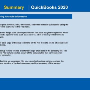 Professor Teaches QuickBooks 2020