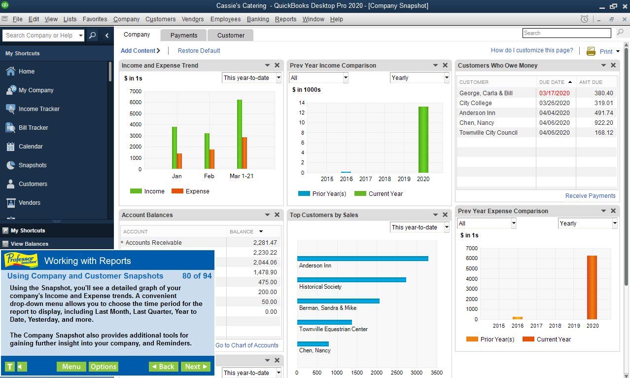 Professor Teaches QuickBooks 2020