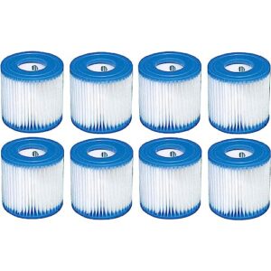 intex type h easy set filter cartridge replacement for swimming pools (8 pack)