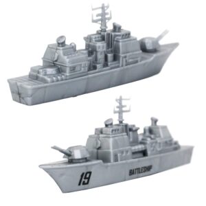 deAO Aircraft Carrier Toy Military Naval Ship Play Set with Small Scale Planes Toy, Supply Ship,Great Battleship Toys Army Men Toys for Boys Girls Kids