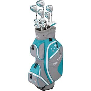 tour edge 2020 lady edge full set turquoise grey white, one size (lwsrgl11.bt)