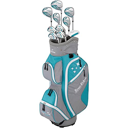 Tour Edge 2020 Lady Edge Full Set Turquoise Grey White, One Size (LWSRGL11.BT)