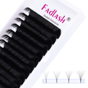 Eyelash Extension D Curl 0.07 15-20mm Mixed Tray Easy Fan Volume Lashes 2D-10D Volume Lash Extensions Self Fanning Eyelash Extensions by FADLASH