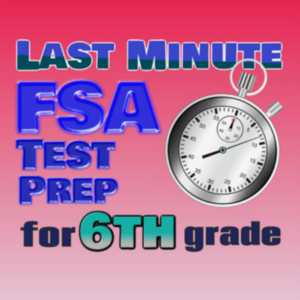 10 days of 6th grade fsa test prep for florida standards assessment; common core; printable distance learning resource