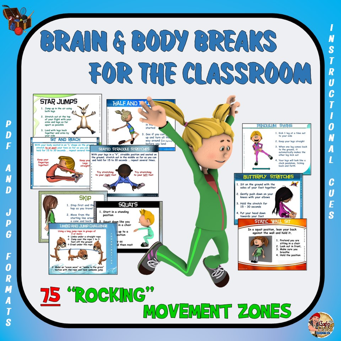 Brain Breaks for the Classroom - 75 "Rockin" Movement Centers