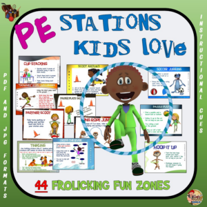 pe stations kids love - 44 "frolicking fun" zones