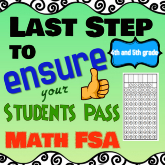 FSA Math Gridded Response Practice, 4th and 5th Grade