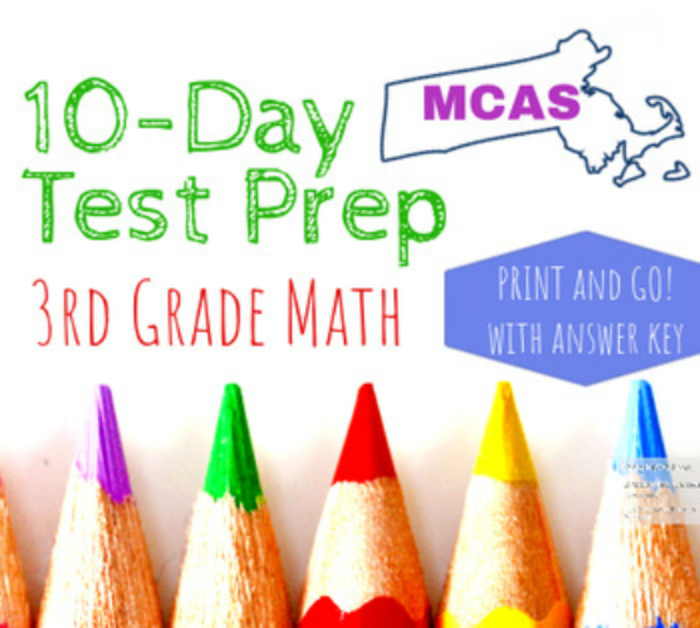 3rd Grade Massachusetts MCAS Review; 10 days, 40 questions; NO PREP! PRINTABLE DISTANCE LEARNING RESOURCE