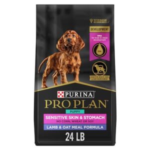 Purina Pro Plan Sensitive Skin and Stomach Puppy Food Lamb and Oat Meal Formula - 24 lb. Bag