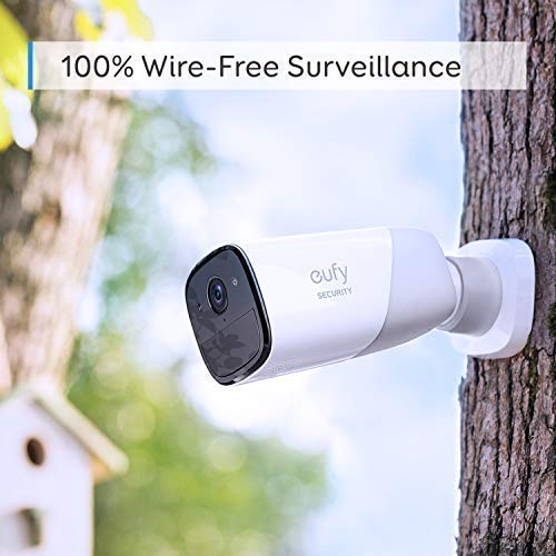 eufyCam 1080p Wireless Home Security Camera System with 365-Day Battery, Wireless 2-Camera Kit, Rechargeable, Night Vision, IP67 Weatherproof and 1 Additional Sensor (Renewed)