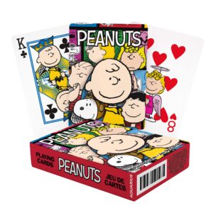 aquarius peanuts playing cards - peanuts cast deck of cards for your favorite card games - officially licensed peanuts merchandise & collectibles - poker size with linen finish