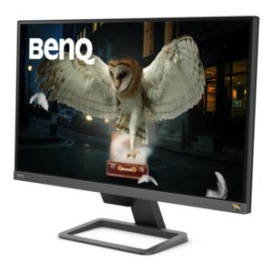 benq ew2780q premium monitor 27" qhd 1440p | ips | hdri | eye-care tech | tuv certified | adaptive brightness plus | tilt screen | robust 5w speakers | eye reminder | displayport | hdmi,black