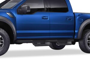 aps stainless steel pocket steps running boards side bars compatible with ford f150 2015-2024 supercrew cab & f150 lightning 2022-2024 & f-250 f-350 super duty 2017-2024 crew cab