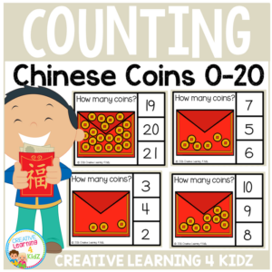 counting picture clip cards 0-20 chinese new year