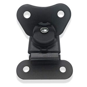 seismic audio - sarhw25 - black surface mount butterfly latch with keeper