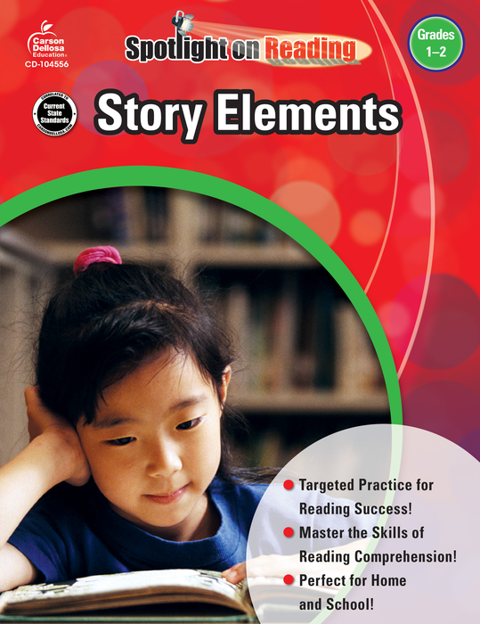 Carson Dellosa | Spotlight on Reading Story Elements Workbook | Grades 1–2, Printable