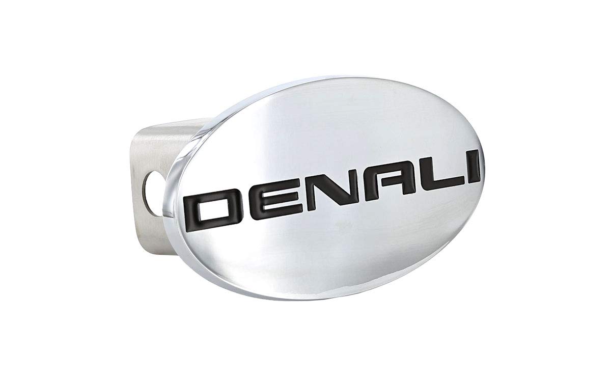 Denali Wordmark GMC Chrome Plated Trailer Hitch Cover Plug 2 inch Post