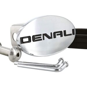 Denali Wordmark GMC Chrome Plated Trailer Hitch Cover Plug 2 inch Post