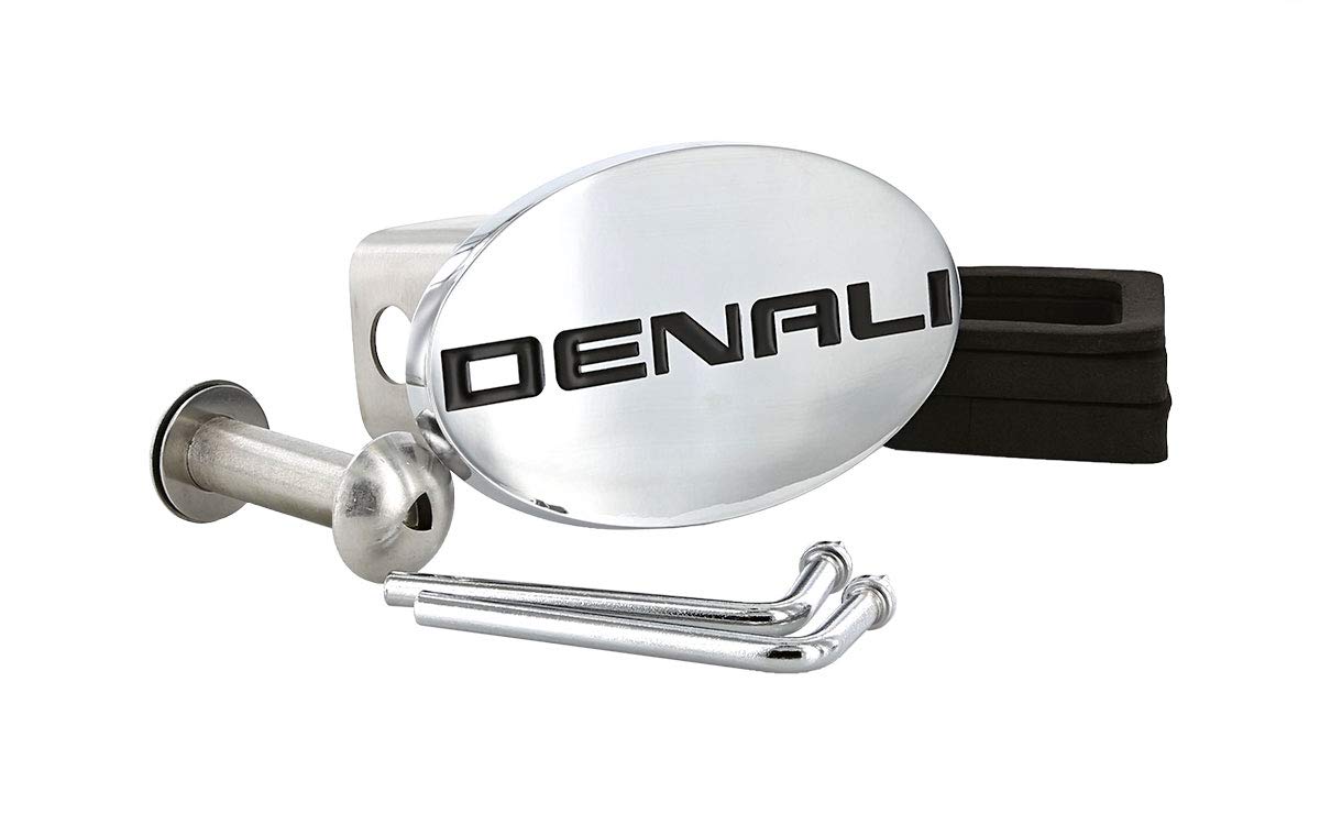 Denali Wordmark GMC Chrome Plated Trailer Hitch Cover Plug 2 inch Post