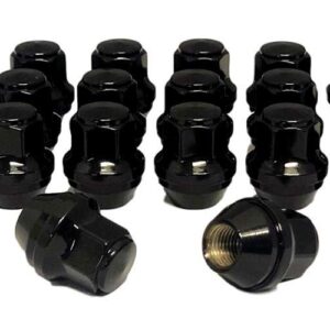 Eisen 14x1.5 One-Piece Black OEM Factory Style Replacement Lug Nuts Compatible with Stock Wheels 2015-2020 Ford Mustang Edge