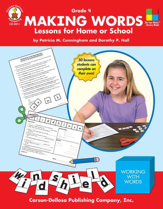 Carson Dellosa | Making Words Workbook | Grade 4, Printable