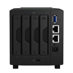 Synology DiskStation DS419slim Compact Desktop NAS Server, Marvell Armada 385 88F6820,512MB DDR3 SDRAM, 8TB SSD, DSM Software