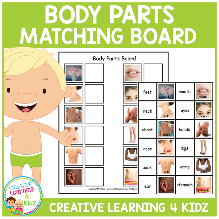 Body Part Matching Board