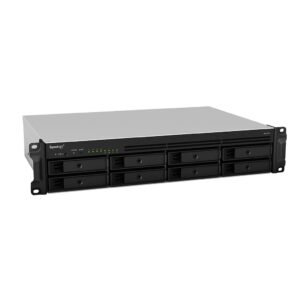 Synology RackStation RS1219+ NAS Server Bundle with Rail Kit, Intel Atom C2538 Quad-Core, 8GB DDR3 Synology SDRAM, 512GB SSD, 12TB SATA HDD, Synology DSM Software