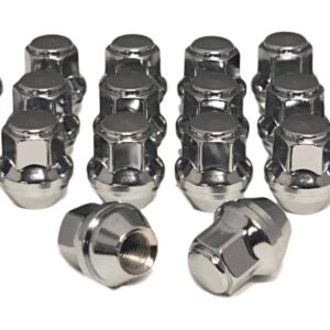 Eisen 14x1.5 One-Piece Chrome OEM Factory Style Replacement Lug Nuts for 2015-2020 Ford Mustang Edge Stock Wheels