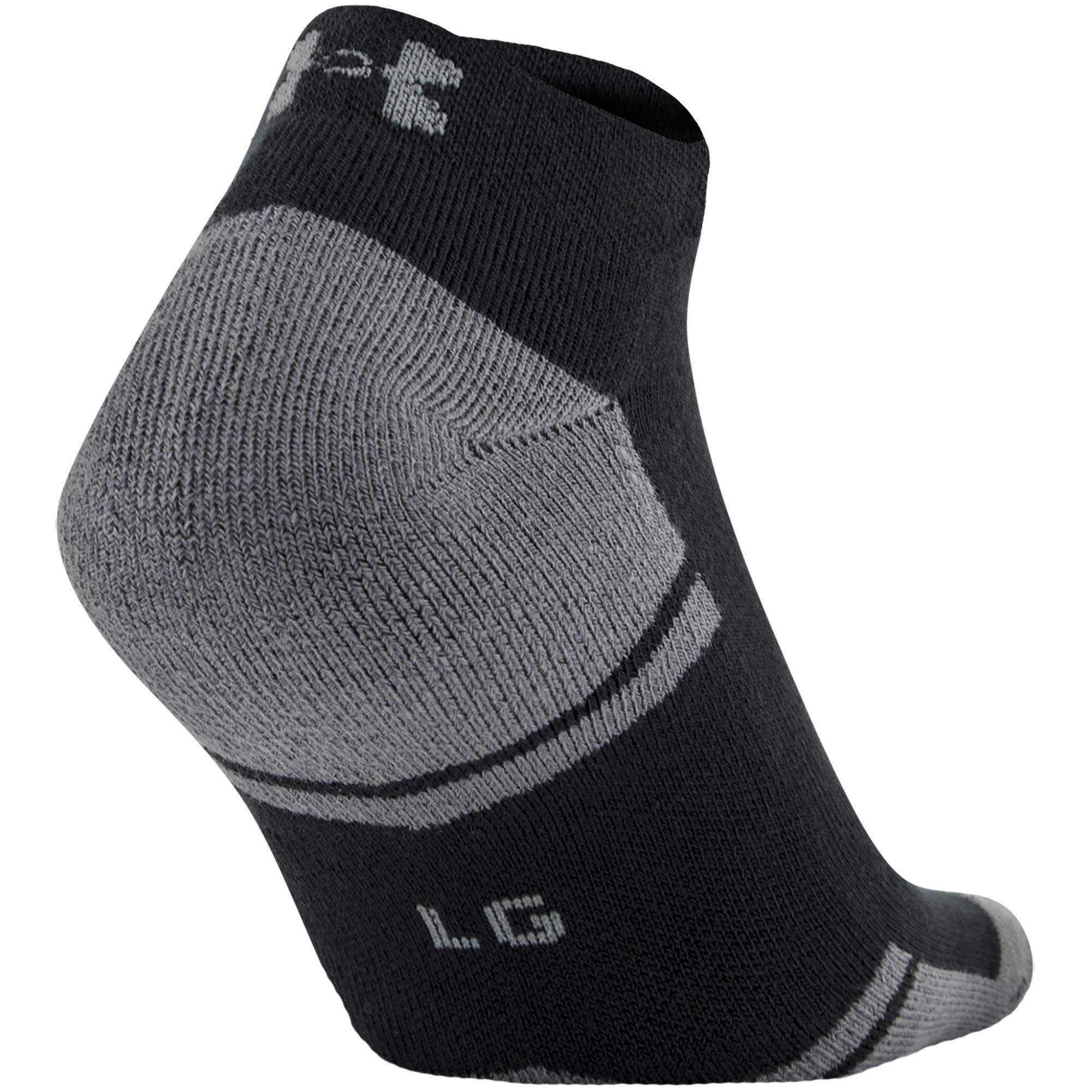 Under Armour Adult Resistor 3.0 Low Cut Socks, Multipairs, Black/White (6-Pairs), Large