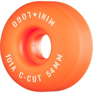 mini logo c-cut '2' 101a skateboard wheels, 54mm, orange