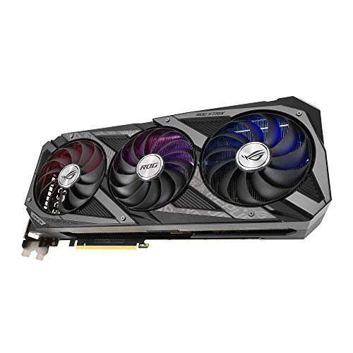 ASUS ROG STRIX NVIDIA GeForce RTX 3060 Ti OC Edition Gaming Graphics Card (PCIe 4.0, 8GB GDDR6, HDMI 2.1, DisplayPort 1.4a, Axial-Tech Fan Design, 2.9-Slot, Super Alloy Power II, GPU Tweak II)