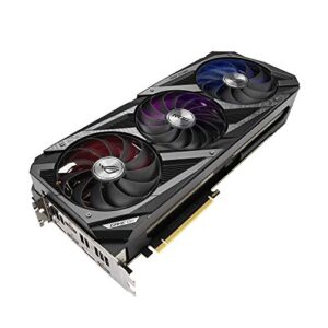 ASUS ROG STRIX NVIDIA GeForce RTX 3060 Ti OC Edition Gaming Graphics Card (PCIe 4.0, 8GB GDDR6, HDMI 2.1, DisplayPort 1.4a, Axial-Tech Fan Design, 2.9-Slot, Super Alloy Power II, GPU Tweak II)