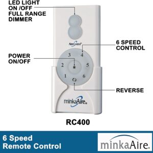 MINKA-AIRE F896-65-CL, Xtreme H2O 65" Ceiling Fan in Coal Finish with Remote and Additional Wall Control