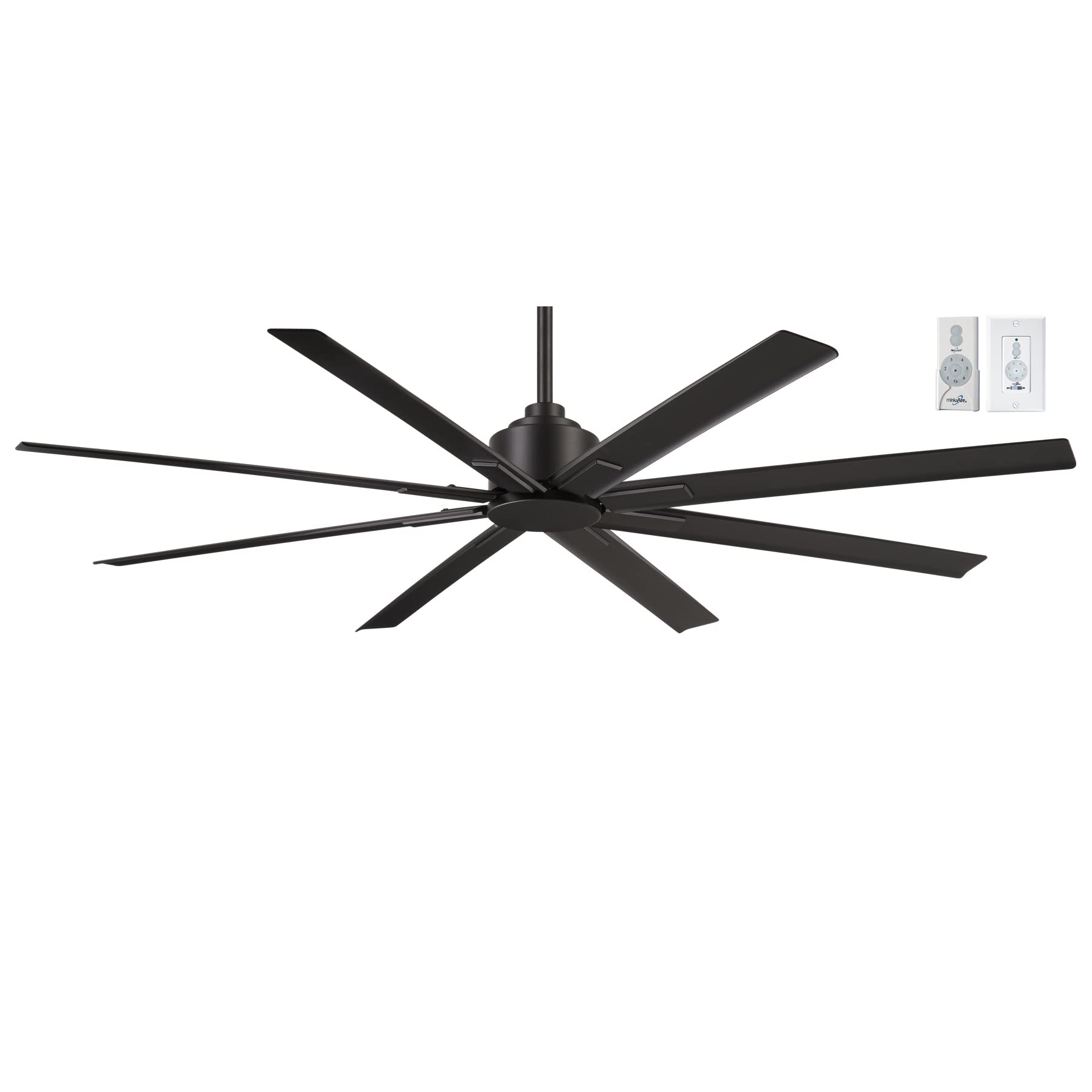 MINKA-AIRE F896-65-CL, Xtreme H2O 65" Ceiling Fan in Coal Finish with Remote and Additional Wall Control