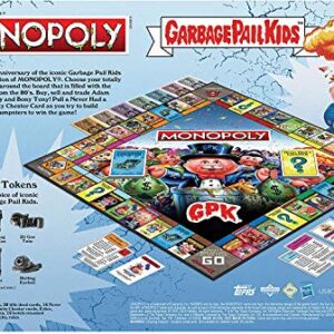 Monopoly Garbage Pail Kids | Based on Topps Company Garbage Pail Kids Trading Cards | Collectible Monopoly Game | Officially Licensed Garbage Pail Kids Game