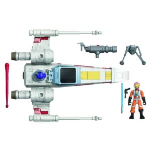 star wars mission fleet stellar class luke skywalker x-wing fighter 2.5-inch-scale figure and vehicle, toys for kids ages 4 and up (e95975x1)
