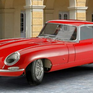 Revell 07668 Jaguar E-Type (Coupé) 1:24 Scale Unbuilt/Unpainted Plastic Model Kit, Red