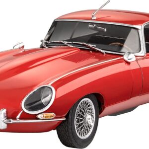 Revell 07668 Jaguar E-Type (Coupé) 1:24 Scale Unbuilt/Unpainted Plastic Model Kit, Red