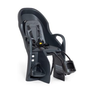 burley dash® fm child bike seat, black/grey, fm - frame mount