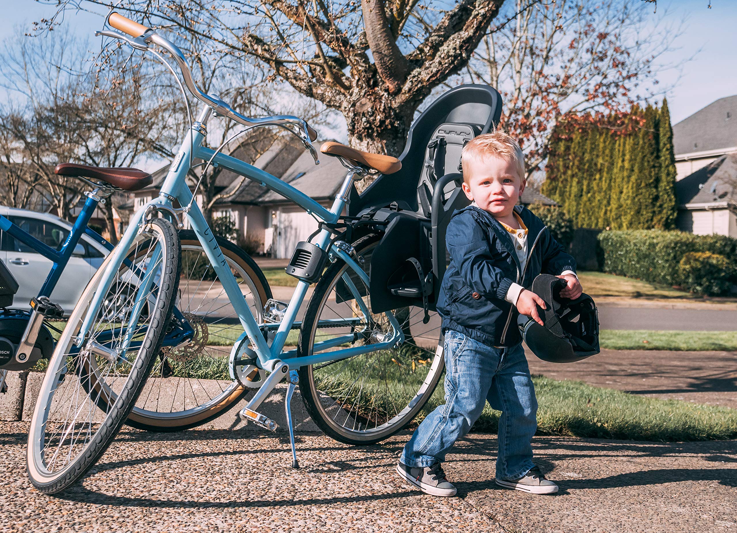 Burley Dash® FM Child Bike Seat, Black/Grey, FM - Frame Mount