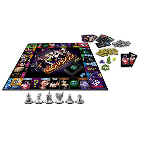 Monopoly: Disney Villains Edition Board Game for Kids Ages 8 and Up, Play as a Classic Disney Villain