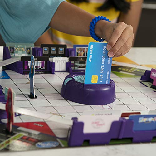 Hasbro Gaming Mall Madness, Talking Electronic Shopping Spree Board Game for Kids Ages 9 and Up, for 2 to 4 Players